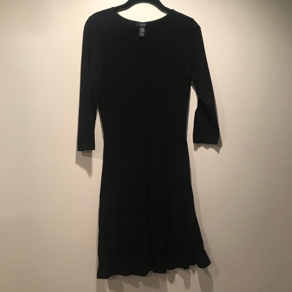 Chaps black sweater dress size L